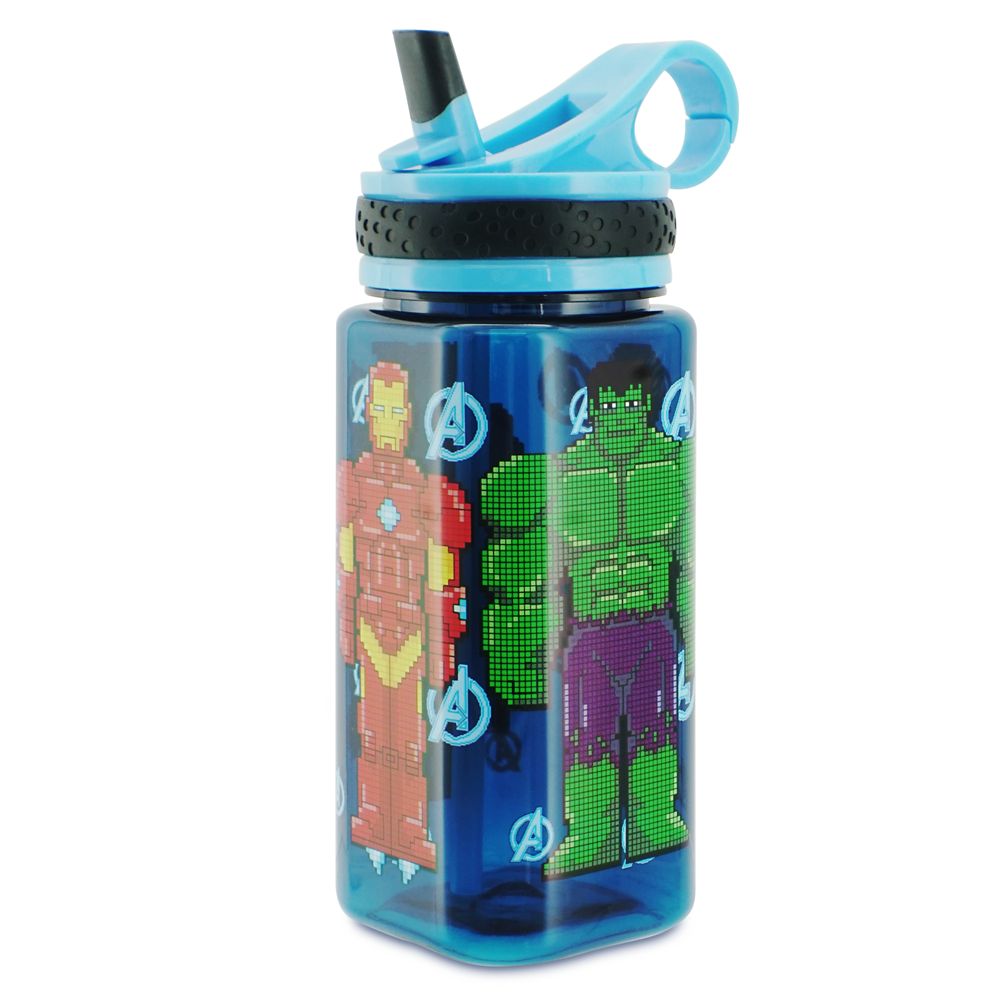 Marvel's The Avengers Water Bottle with Built-In Straw