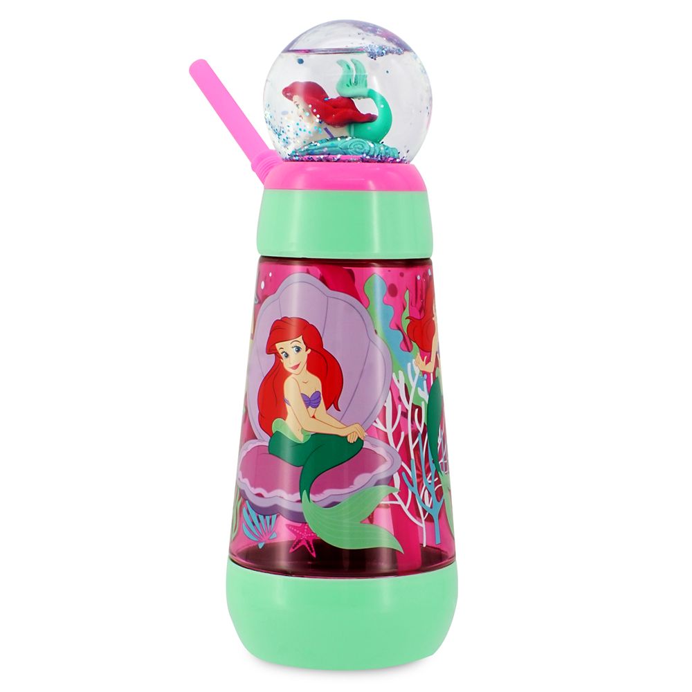 Ariel Snowglobe Tumbler with Straw