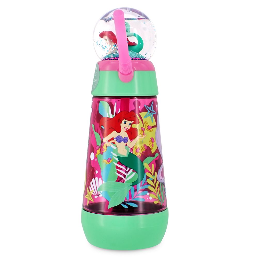 Ariel Snowglobe Tumbler with Straw