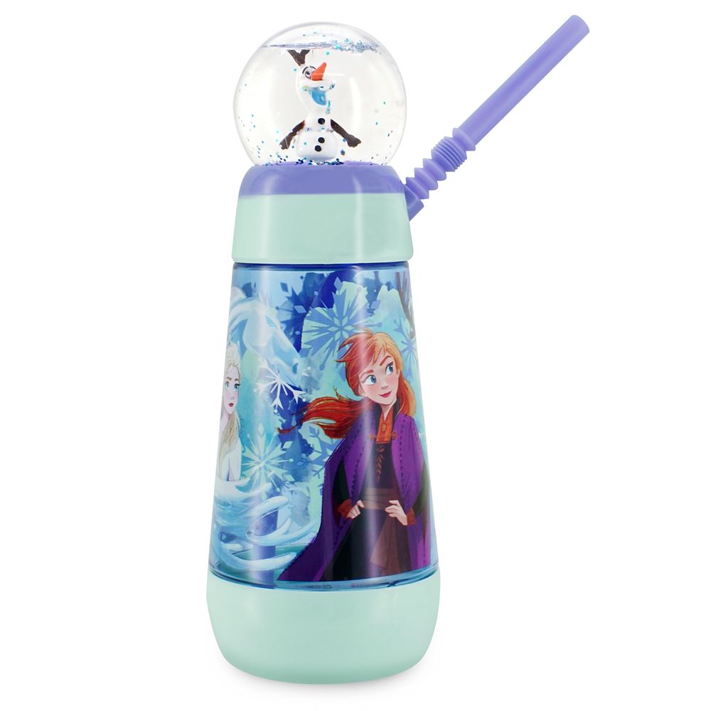 Frozen Snowglobe Tumbler with Straw