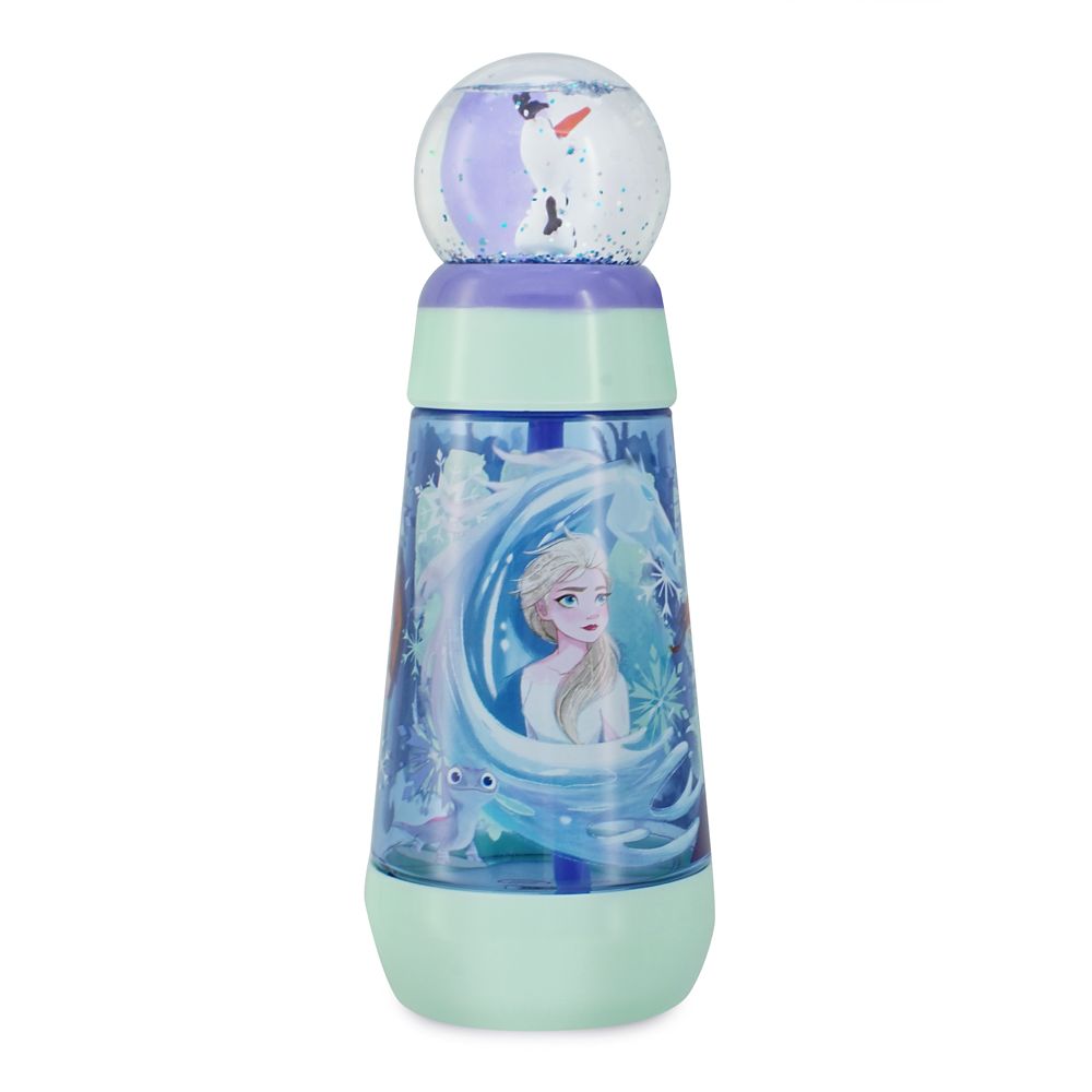 Frozen Snowglobe Tumbler with Straw