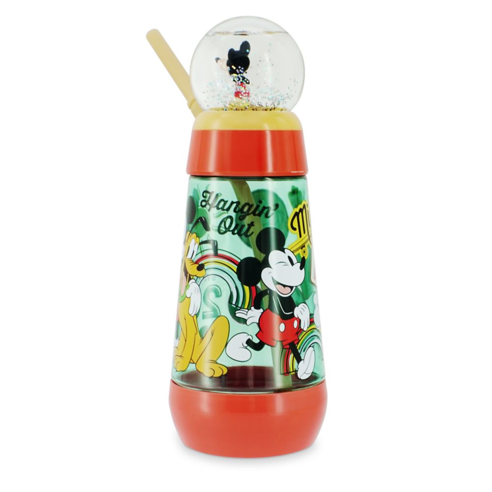 Mickey Mouse Snowglobe Tumbler with Straw