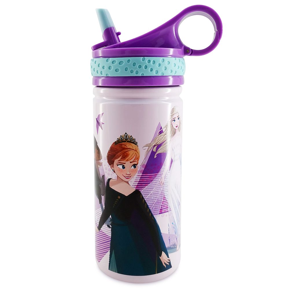 Frozen 2 Stainless Steel Water Bottle with Built-In Straw | shopDisney