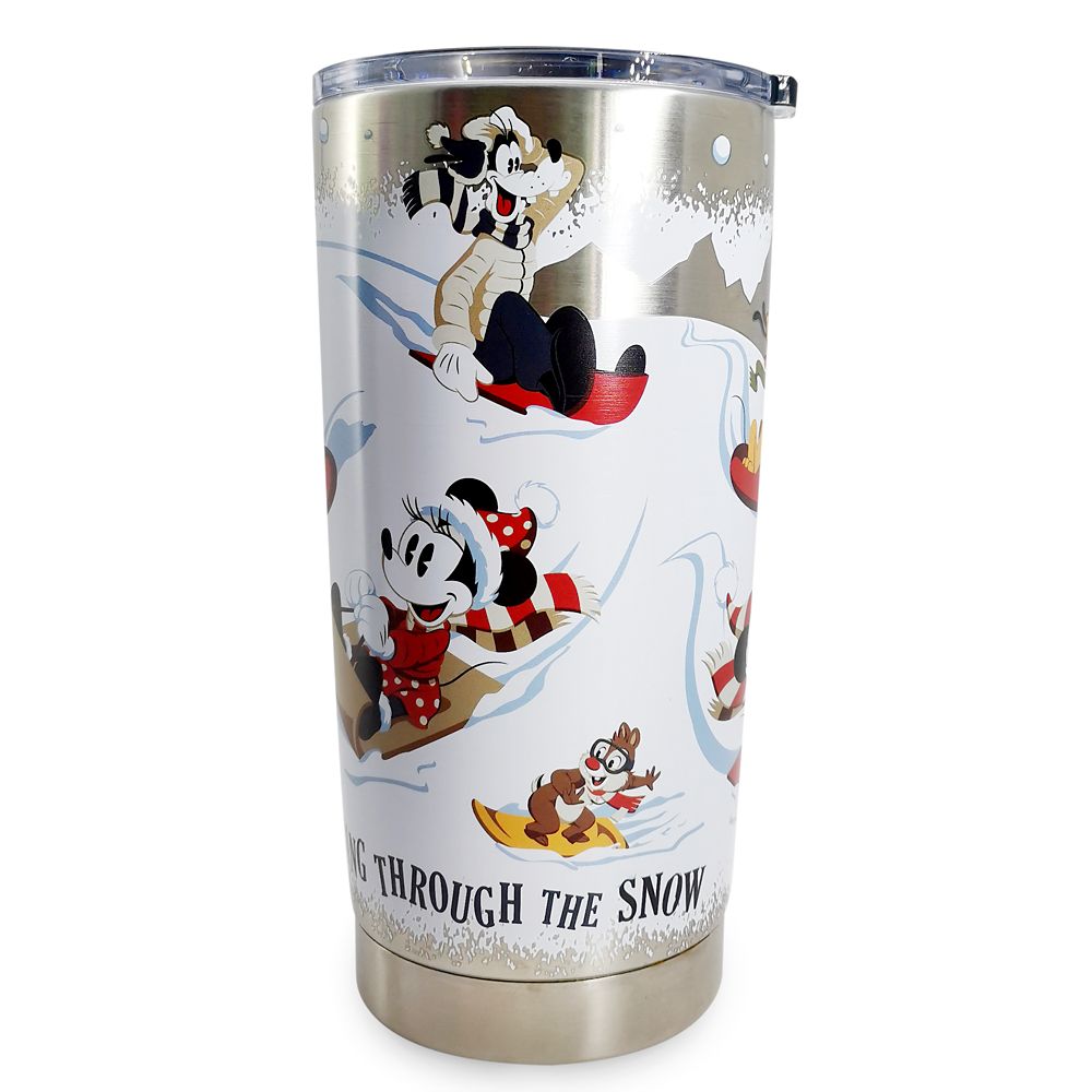 Mickey Mouse and Friends Holiday Stainless Steel Travel Tumbler