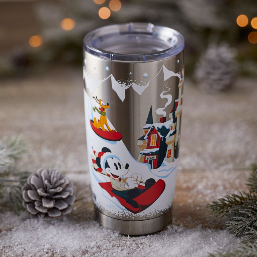 Mickey Mouse and Friends Holiday Stainless Steel Travel Tumbler