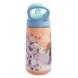 Frozen Stainless Steel Water Bottle with Built-In Straw