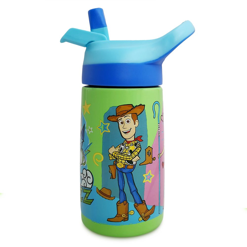 Toy Story Stainless Steel Water Bottle with Built-In Straw