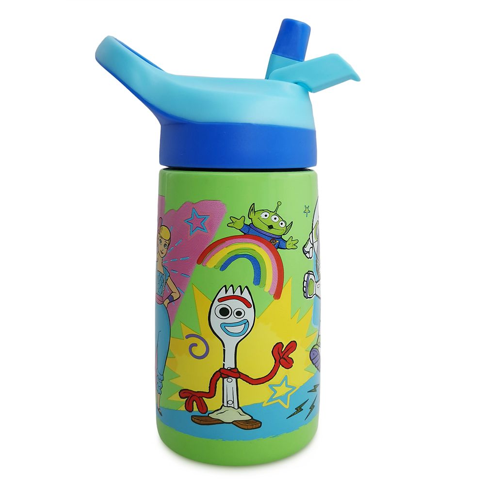 Toy Story Stainless Steel Water Bottle with Built-In Straw