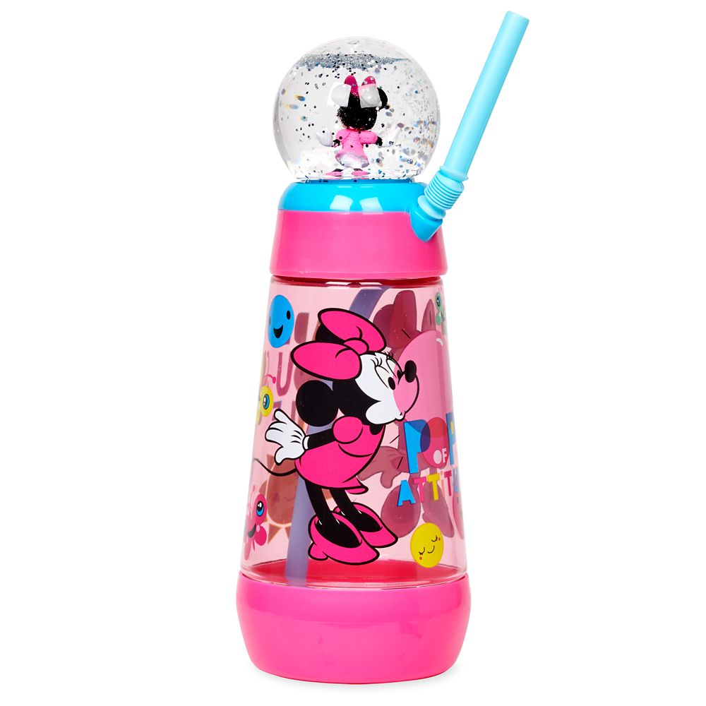 Minnie Mouse Snowglobe Tumbler with Straw