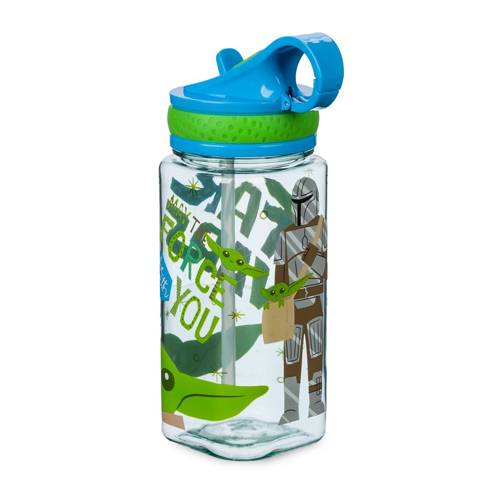 Grogu Water Bottle with Built-In Straw – Star Wars: The Mandalorian