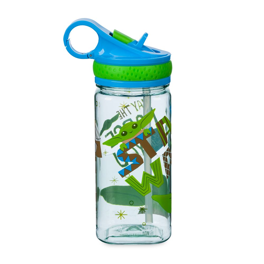 Grogu Water Bottle with Built-In Straw – Star Wars: The Mandalorian