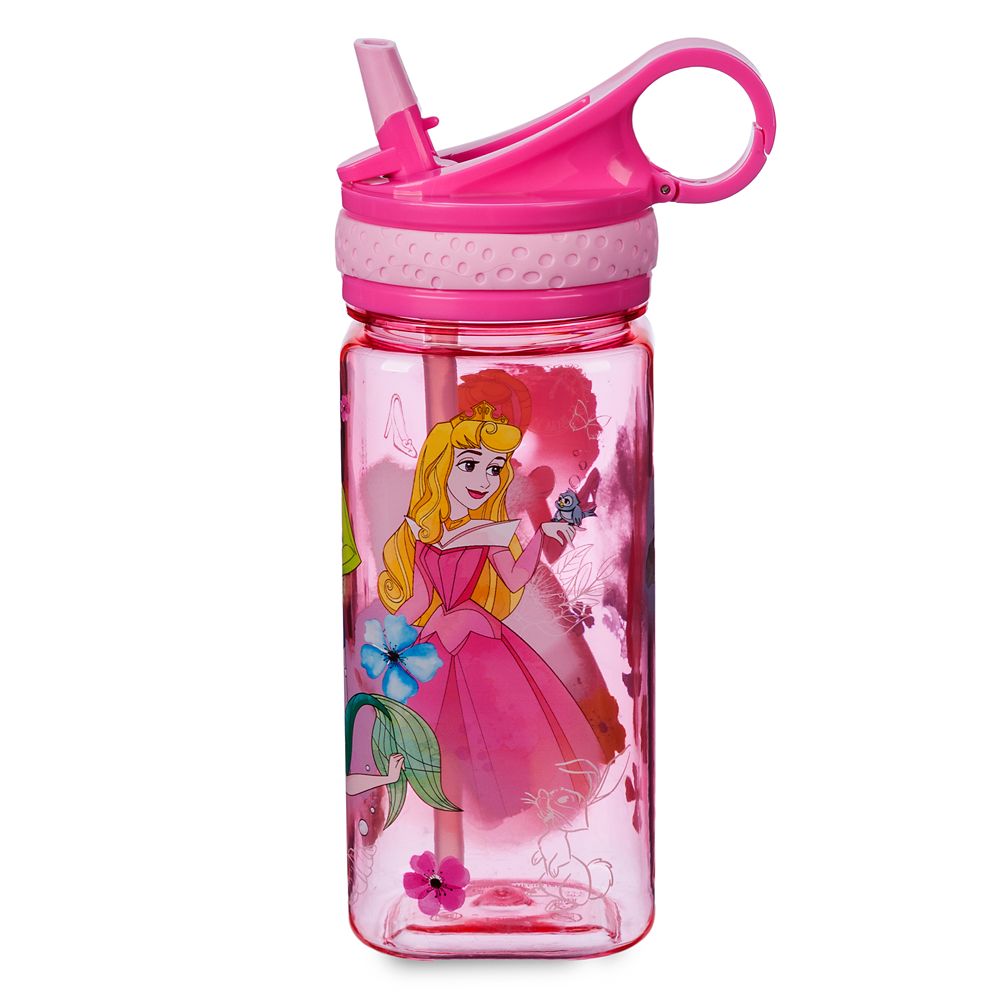 Disney Princess Water Bottle with Built-In Straw