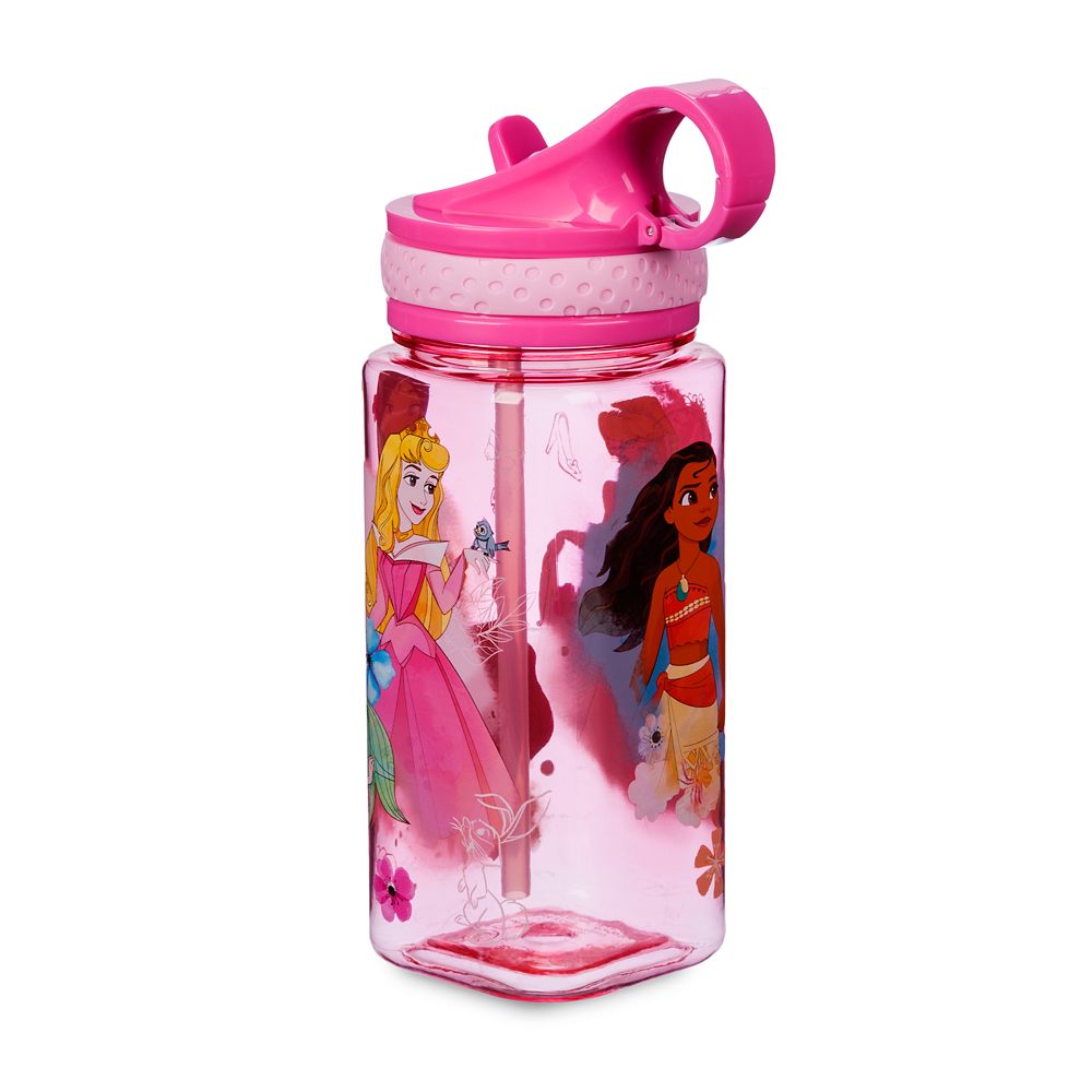 Disney Princess Water Bottle with Built-In Straw