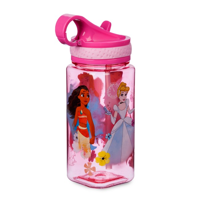 NEW Disney Store Princess Moana & Pua Water Bottle with Straw 16oz 