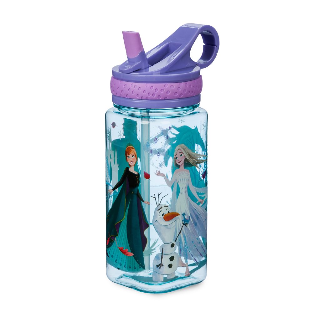Frozen 2 Water Bottle with Built-In Straw