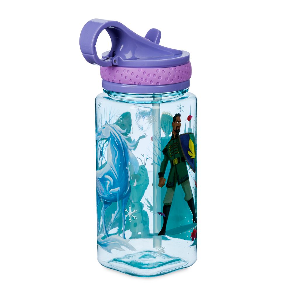 Frozen 2 Water Bottle with Built-In Straw