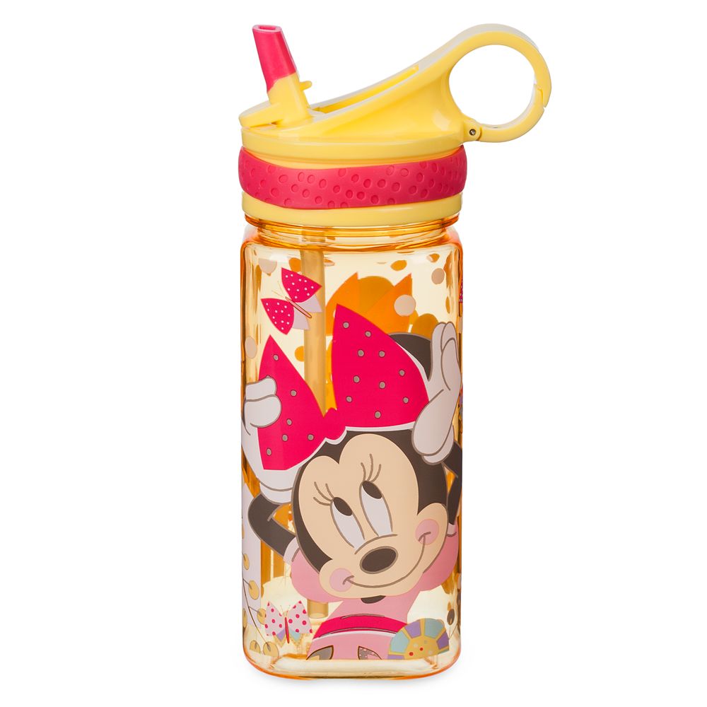 Minnie Mouse Water Bottle with Built-In Straw is now available for purchase