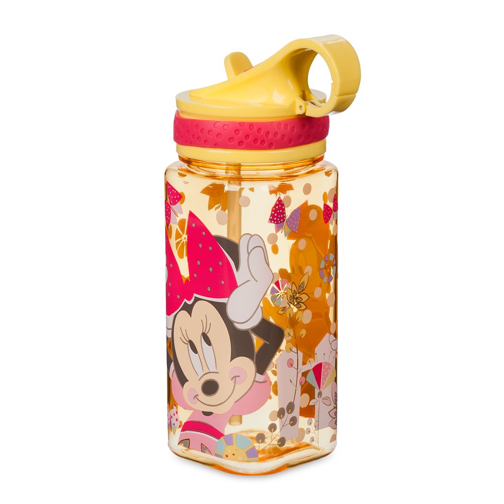 Minnie Mouse Water Bottle with Built-In Straw