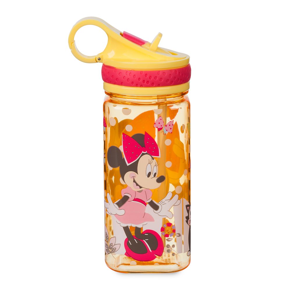 Minnie Mouse Water Bottle with Built-In Straw
