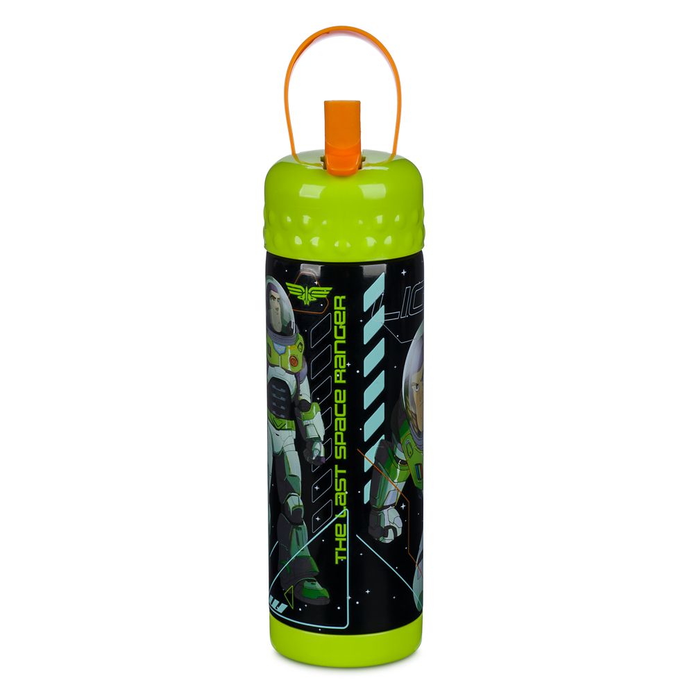 Lightyear Stainless Steel Water Bottle with Built-In Straw