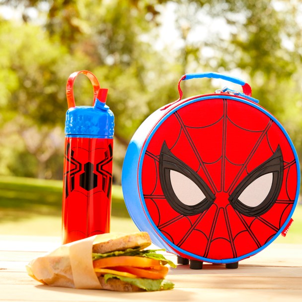 Spider–Man Stainless Steel Water Bottle with Built-In Straw