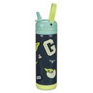Grogu Stainless Steel Water Bottle with Built-In Straw – Star Wars: The Mandalorian