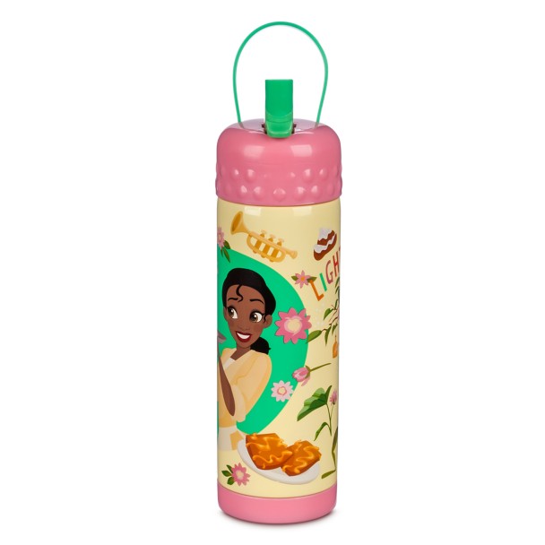 The Princess and the Frog Stainless Steel Water Bottle with Built-In Straw