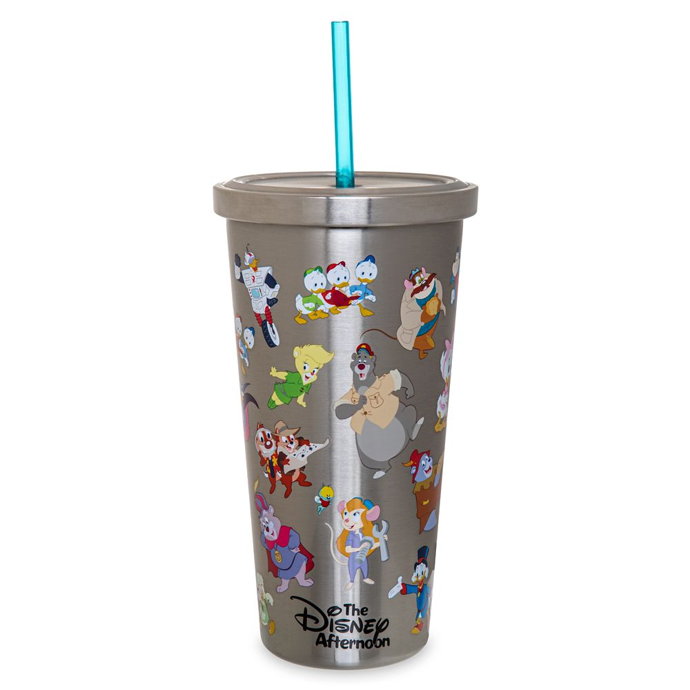 The Disney Afternoon Stainless Steel Tumbler with Straw is available online