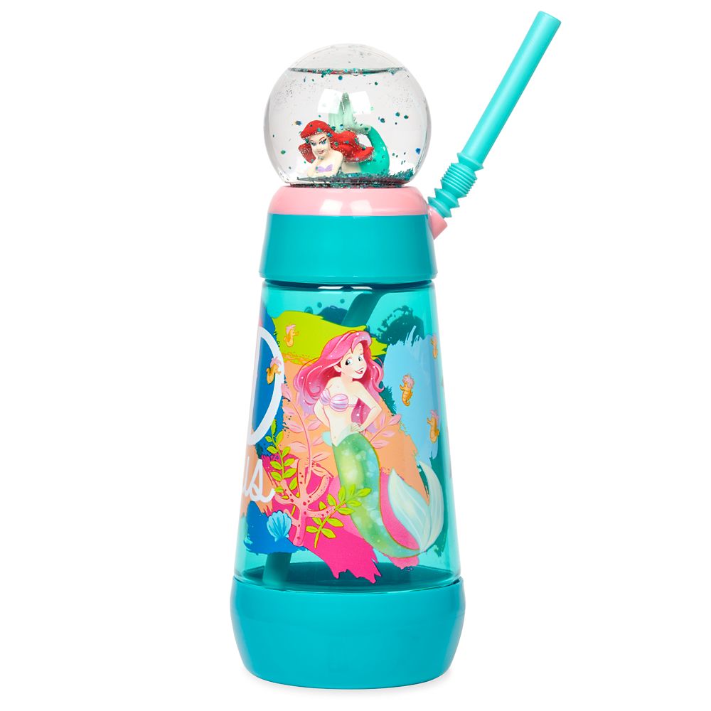 Ariel Snowglobe Tumbler with Straw – The Little Mermaid is now available