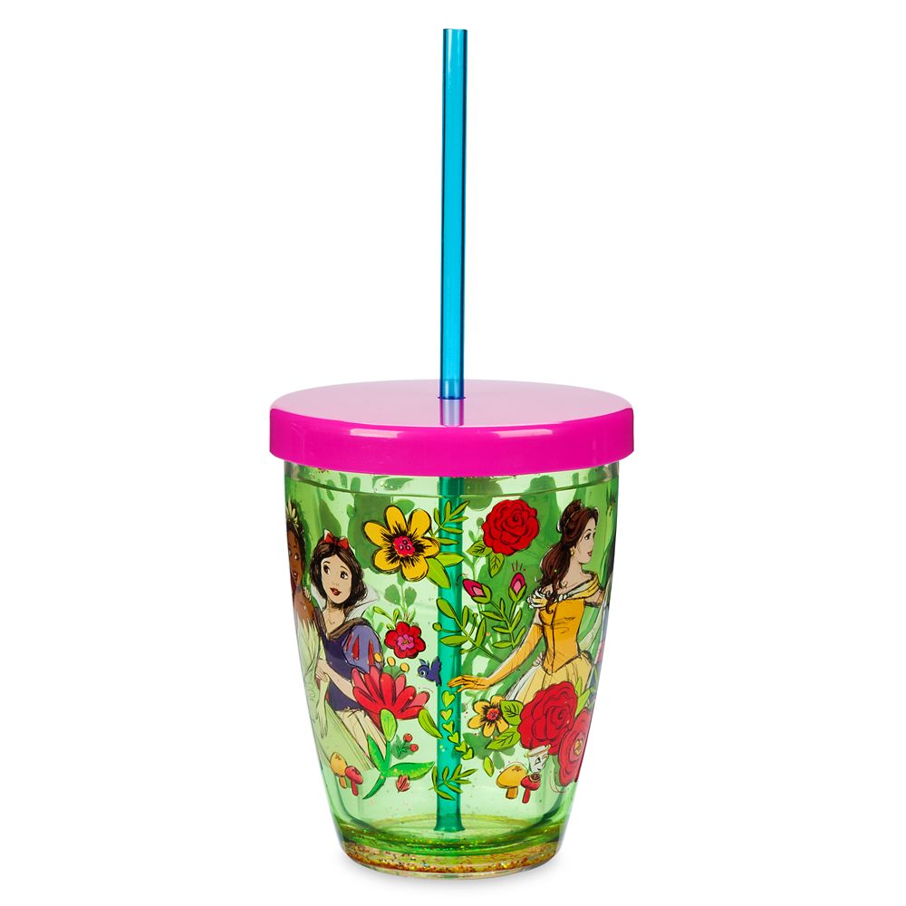 Disney Princess Tumbler with Straw for Kids