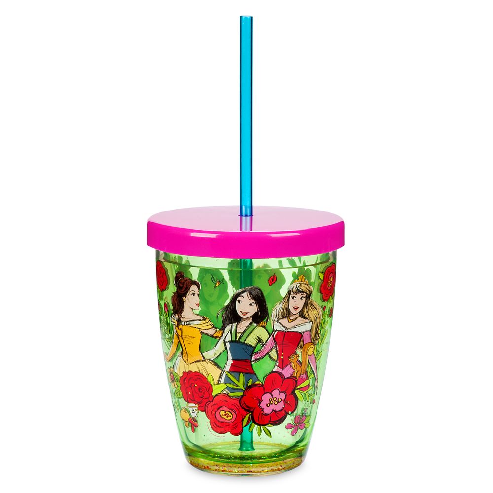 Disney Princess Tumbler with Straw for Kids