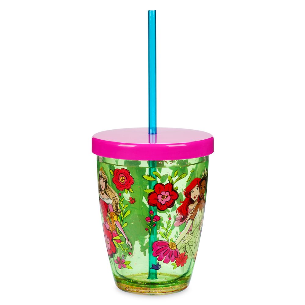 Disney Princess Tumbler with Straw for Kids