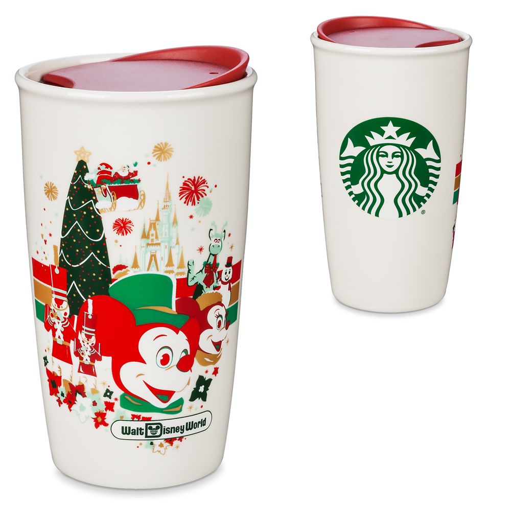 Starbucks 2022 Christmas Ceramic Tumbler Walt Disney World Holiday Starbucks Ceramic Travel Tumbler | Shopdisney