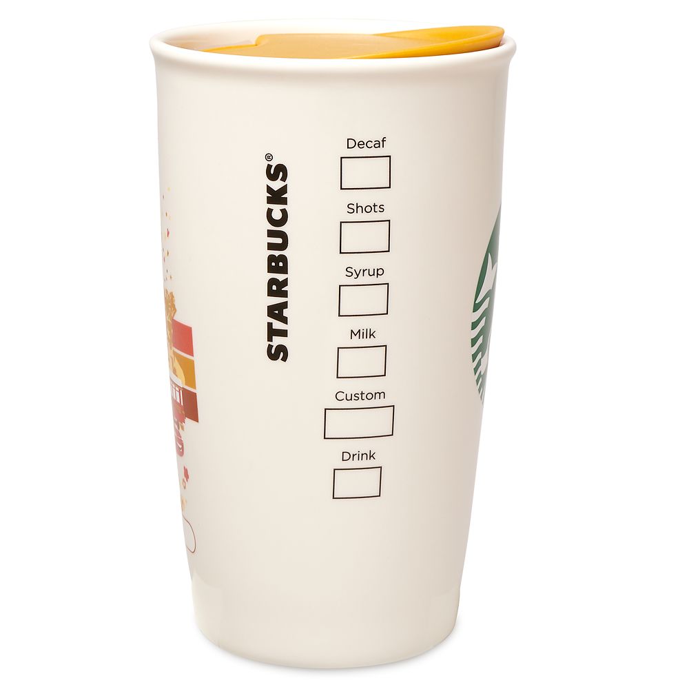 Disney California Adventure Starbucks Ceramic Travel Tumbler