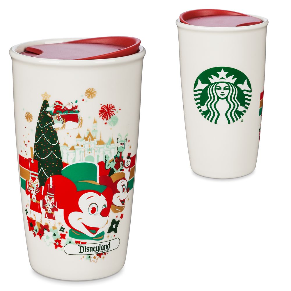 Disneyland Holiday Starbucks Ceramic Travel Tumbler