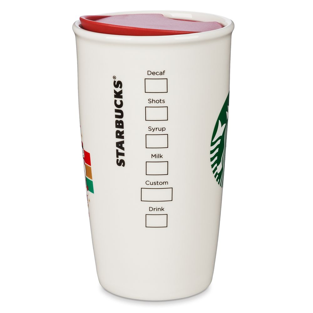 Disneyland Holiday Starbucks Ceramic Travel Tumbler