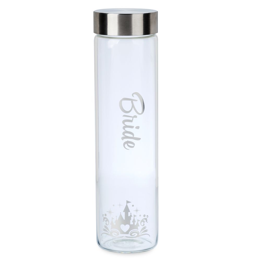 Disney's Fairy Tale Weddings Collection ''Bride'' Glass Water Bottle