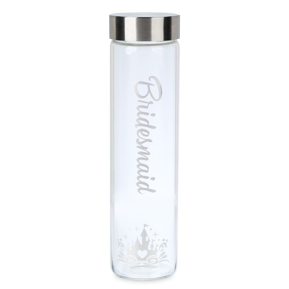 Disney’s Fairy Tale Weddings Collection ”Bridesmaid” Glass Water Bottle has hit the shelves for purchase