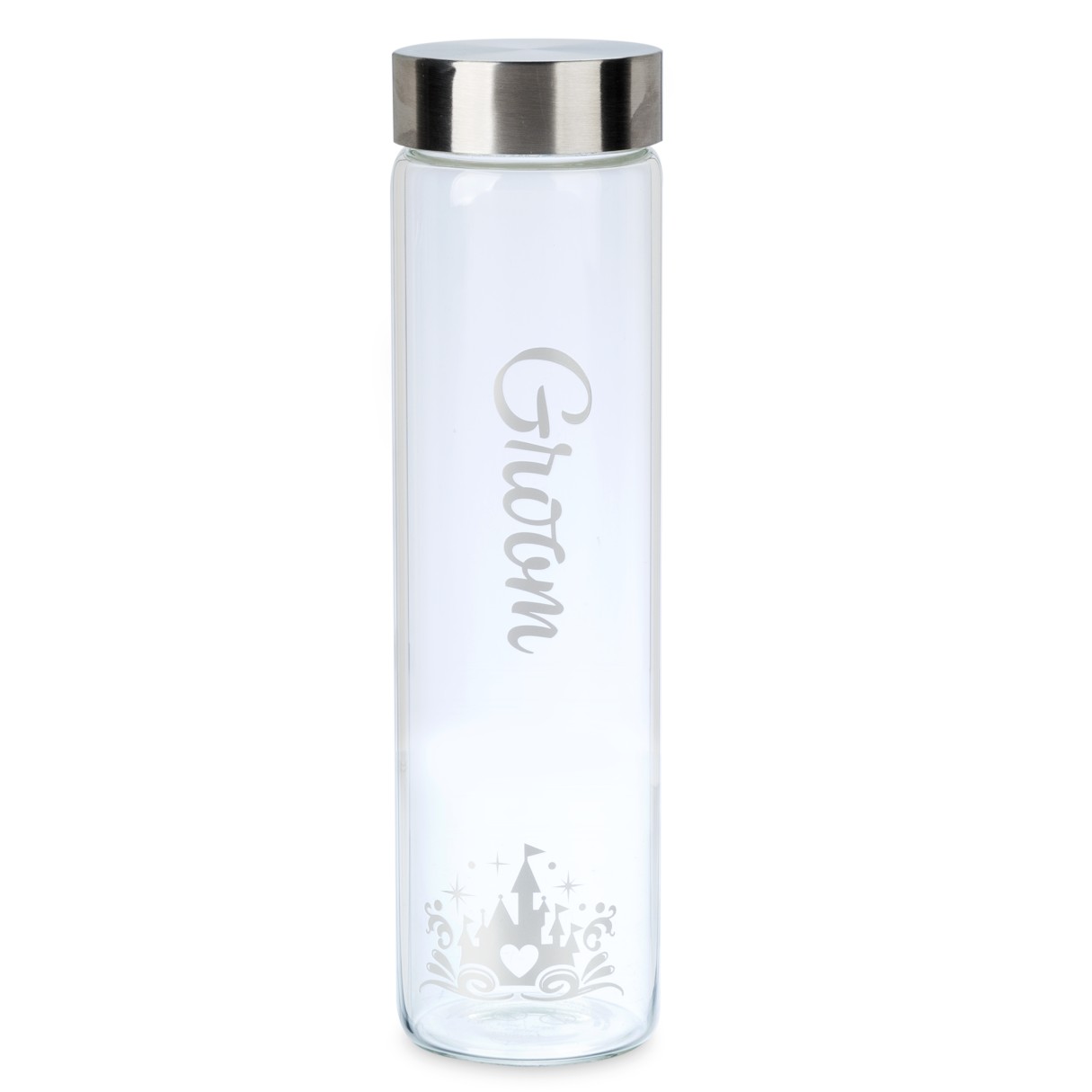 Disney's Fairy Tale Weddings Collection ''Groom'' Glass Water Bottle