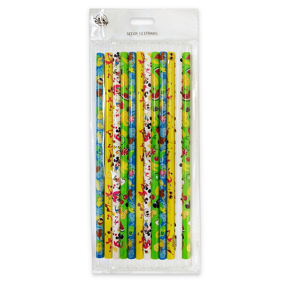 Mickey and Minnie Mouse Reusable Straw Set