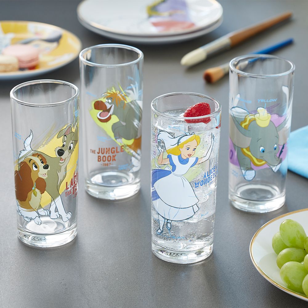 Disney Ink & Paint Drinking Glass Set 1 – '40s - '60s