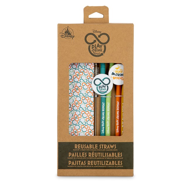 Mickey Mouse Repeatables Reusable Straw Set
