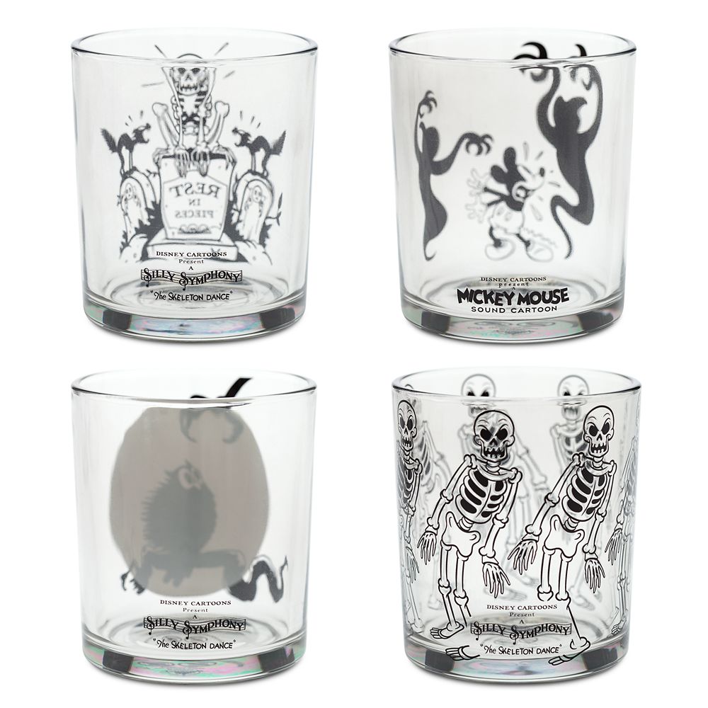 Mickey Mouse The Skeleton Dance Glass Set
