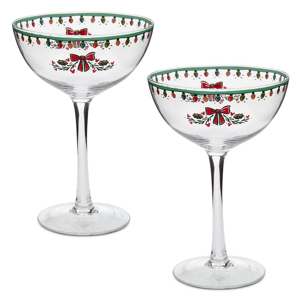 Mickey Mouse Icon Holiday Dessert Glass Set