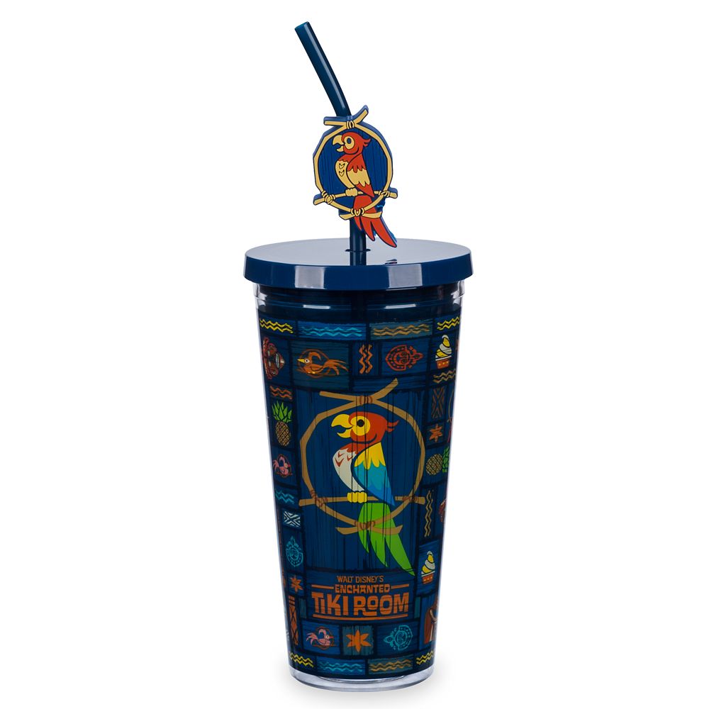 Enchanted Tiki Room Tumbler with Straw has hit the shelves