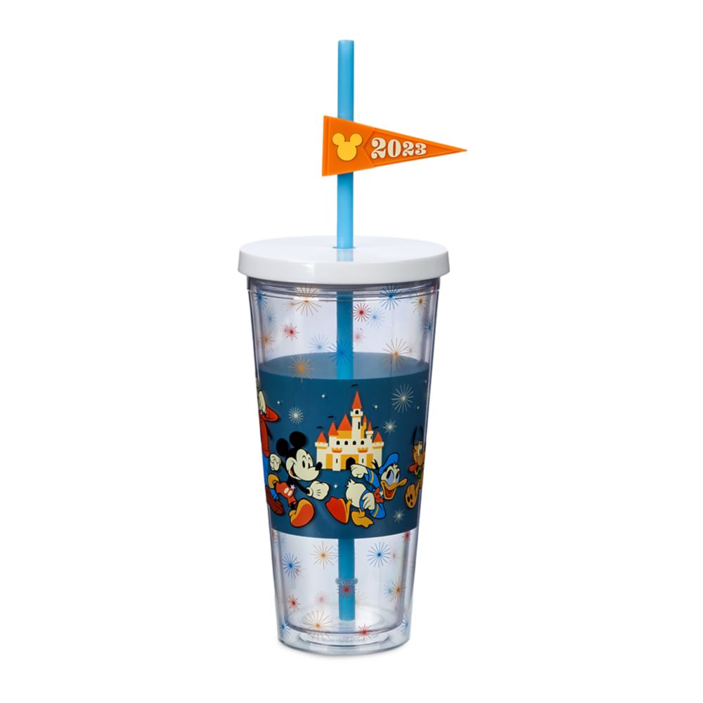 Disney Tumbler with Straw - 2023 Mickey Mouse & Friends