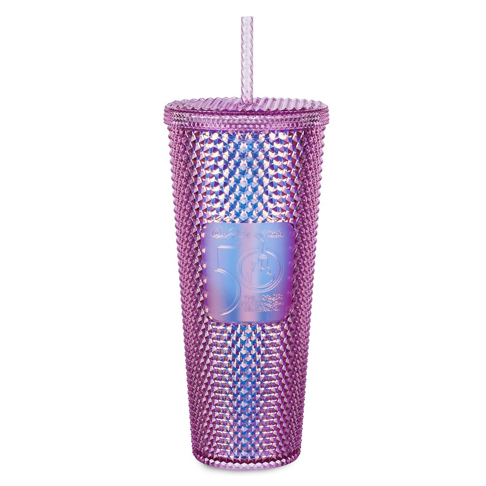 Walt Disney World 50th Anniversary Geometric Starbucks Tumbler with Straw &ndash; Pink