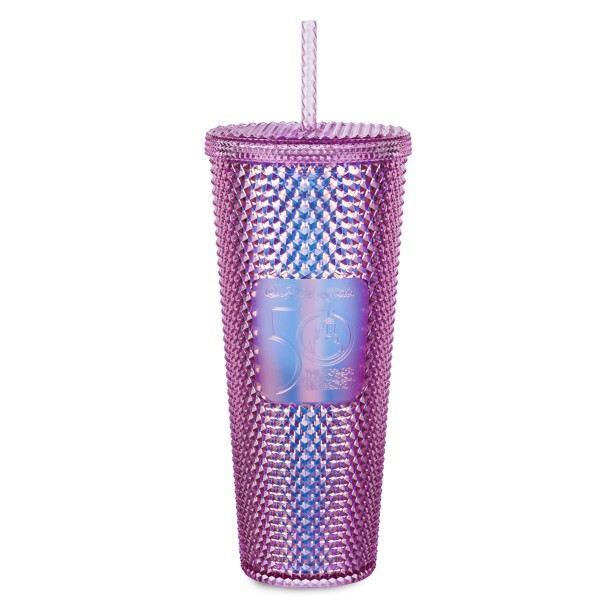 Walt Disney World 50th Anniversary Geometric Starbucks Tumbler with Straw – Pink