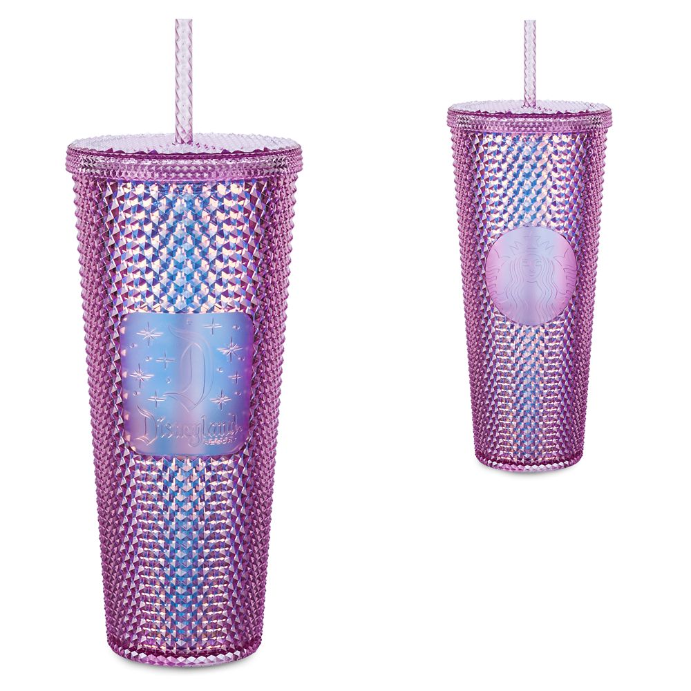 Disneyland Geometric Starbucks Tumbler with Straw Pink
