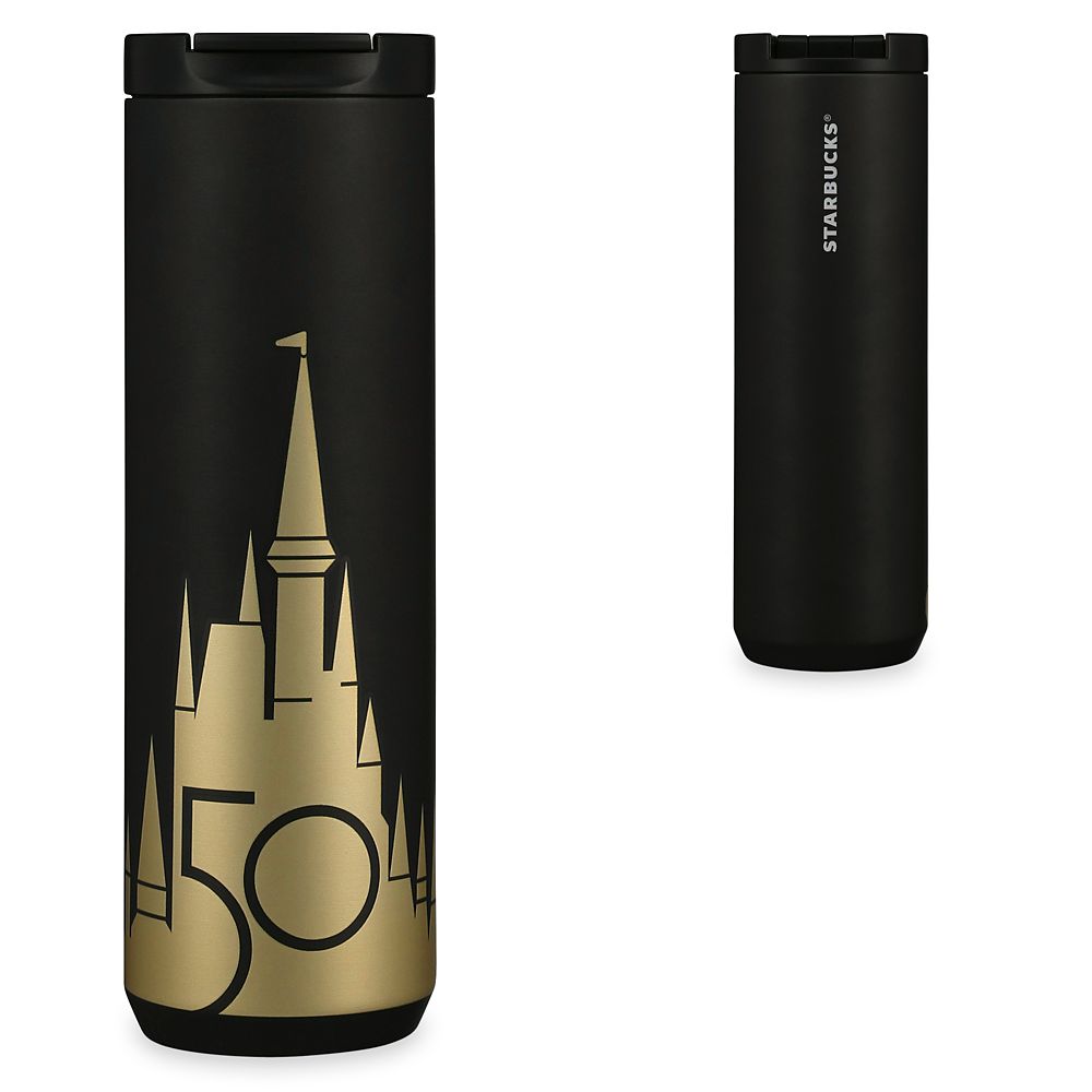 Walt Disney World 50th Anniversary Starbucks Travel Tumbler released today